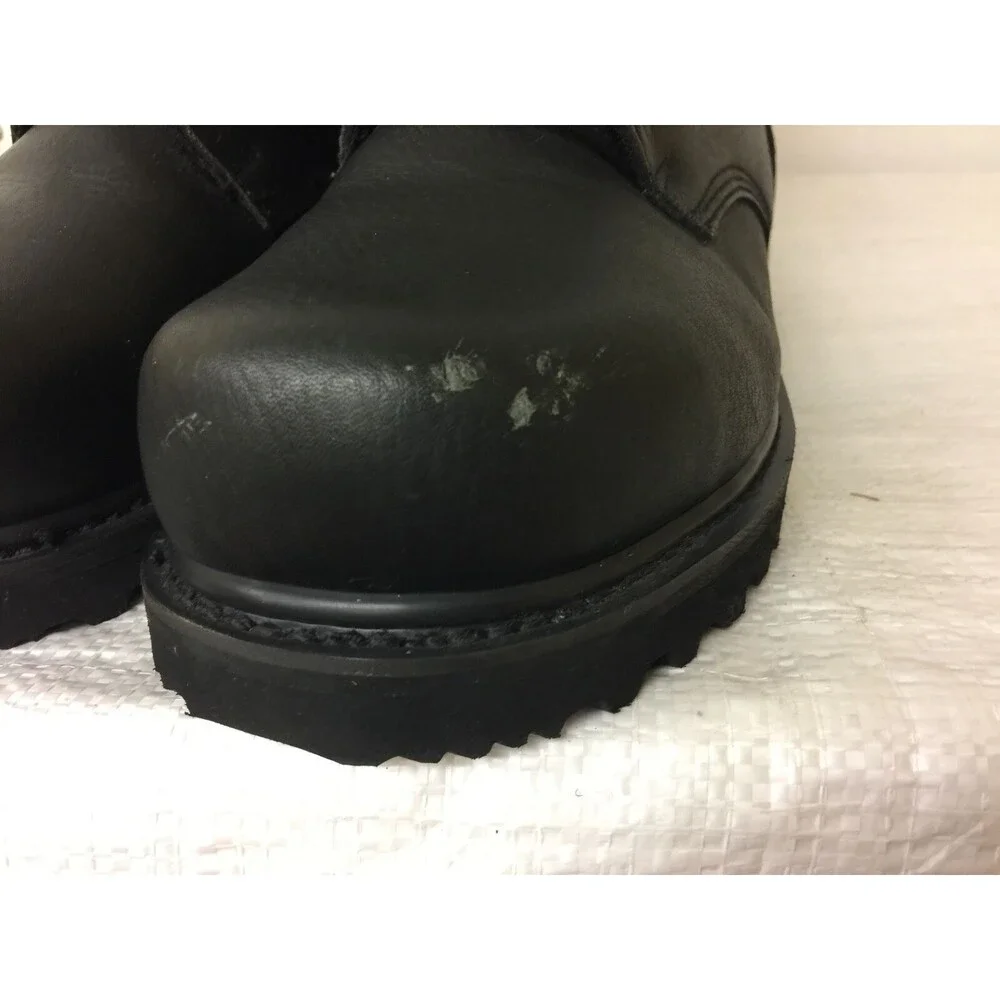 Wear guard Size 10.5 XW Men Black Leather Oil Resistant SteelToe Work Boot